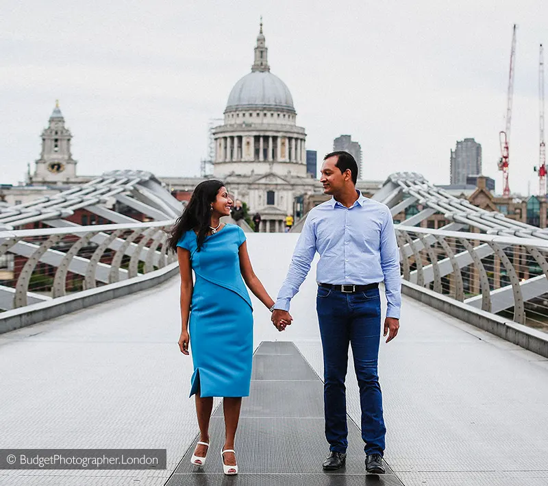 Millennium Bridge with St Pauls in background